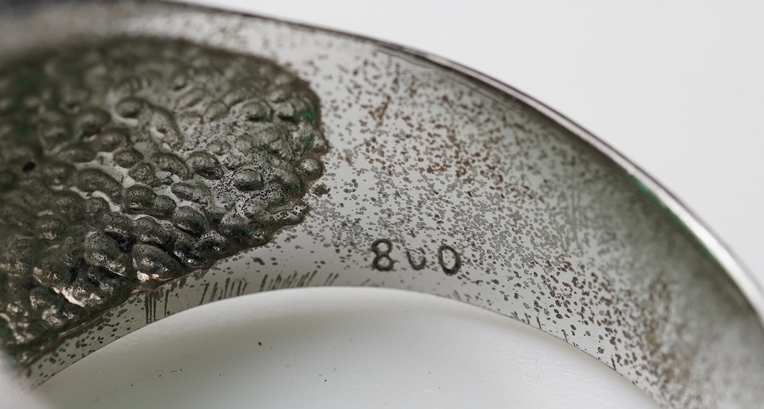 Three gem-set dress rings